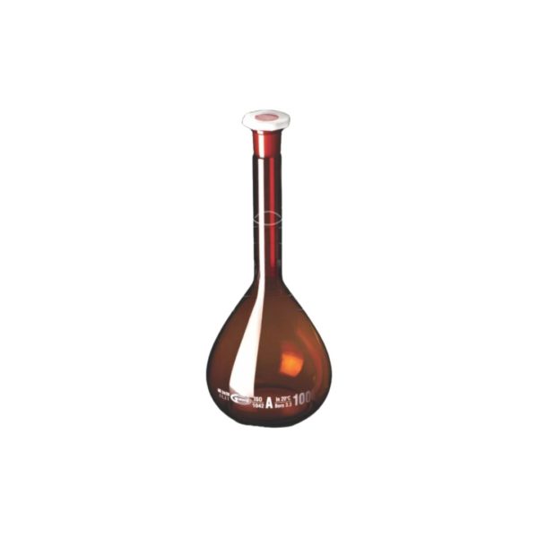 Volumetric Flask, Amber