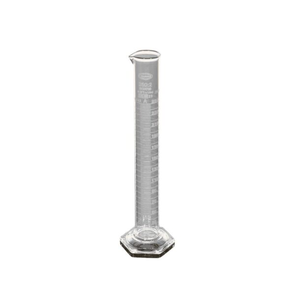 Measuring Cylinder, Grade A with Batch Certificate, Hexagonal Base