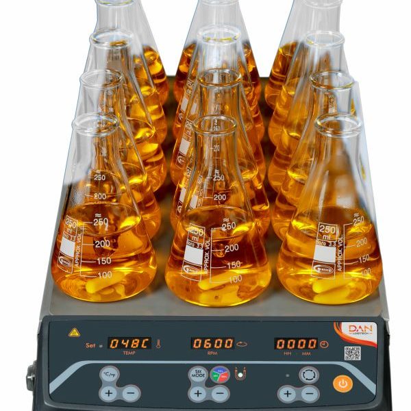 15-Position Digital Magnetic Stirrer with Heating