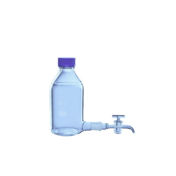 Aspirator Bottle with GL45 Screwcap and Interchangeable Stopcock